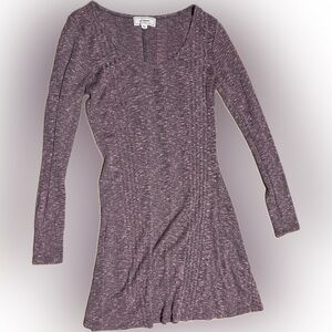 💥Sweater Dress Long Sleeve Ribbed Stretchy Women Above Knee Mini Medium